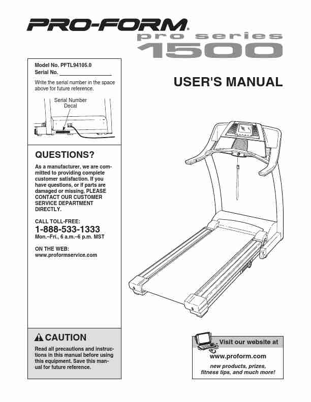 ProForm Treadmill PFTL94105_0-page_pdf
